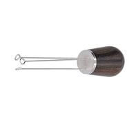 BAOFUYA Coffee Stirrer Stainless Steel Needle Coffee Distributor with Wooden Handle Arc Needles for Even Grounds Distribution and Leveling for Home Baristas Brewing (Shen Guibaomu)