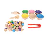 BAOFUYA Color Fight Toys for Preschool Age to Improve Fine Motor Skills of Logical Thinking, Gently Polished Wooden Classification Game with Solid Wood Material
