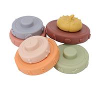 BAOFUYA Colorful Educational Soft Stacking Rings, Baby Sensory Toys, 6 Piece Set for Infants, Engaging and Fun Learning Tool