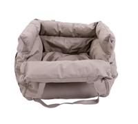 BAOFUYA Dog Car Seat Reduces Travel Anxiety (Khaki)