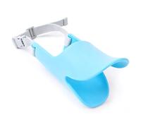 BAOFUYA Dog Muzzle Silicone Dog Mouth Cover Adjustable Buckle Breathable Duck Shape Soft Behavior Correction for Training Walking Grooming Small Dogs Size S (M)
