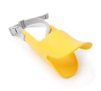 BAOFUYA Dog Muzzle Silicone Dog Mouth Cover Adjustable Buckle Breathable Duck Shape Soft Behavior Correction for Training Walking Grooming Small Dogs Size S (L)