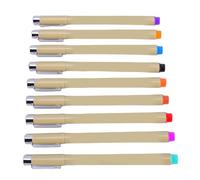 BAOFUYA Drawing Pens, 9 Color Pigment Ink Fine Line Tip Set for Sketching Writing Journaling, with Water Resistant Fade Proof Ink for Artists Designers Professionals