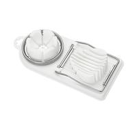 BAOFUYA Egg Slicer Stainless Steel Egg Cutter 8.5 X 21.5cm Multifunctional Slicing Tool for Boiled Eggs Preserved Eggs Strawberries and Mushrooms for Home Kitchens