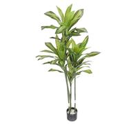 BAOFUYA Fake Floor Potted Plant, Vivid Craftsmanship Easy to Cleanup Aesthetic Appeal Artificial Dracaena Fragran for Indoor Outdoor Decor (120cm)