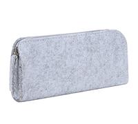 BAOFUYA Felt Pen Case, Zippered Pencil Bag with Thickened Protection | Eco-friendly Felt Material, Multipurpose Storage for Brushes or Stationery, Lightweight 8.1x3.5x0.8in Size