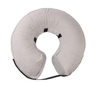 BAOFUYA Inflatable Dog Collar Band Soft Protective Collar for Skin Itching After the Operation, PVC Material, for Cats and Dogs (Gray)