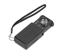BAOFUYA Jewelers Loupe Portable Optical Glass Enlargement 30x 60x Illuminated Magnification Glass for Evaluation
