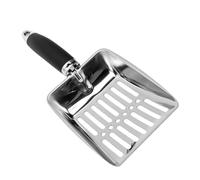 BAOFUYA Kitty Metal Scooper Cat Litter Scoop, Stainless Steel 26cm Fast Filtration Scooper Rust Proof Easy Rinse Design for Clay Tofu Litter Box Cleaning Cat Daily Necessities (B-MS06B)