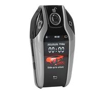 BAOFUYA LCD Smart Key Aluminum Alloy Touch Screen Remote Key 2.0in 240x320 Keyless Entry Anti Lost Function for Sedan SUV Truck Owners Auto Repair Shops (Silver)
