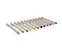 BAOFUYA Micro Pen Pack of 12 Colors 0.4mm Fine Line Drawing Pens Smooth Ink for Sketching Journaling Art with for Artists Students Calligraphy