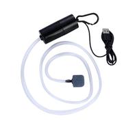 BAOFUYA Mini USB Aquarium Oxygen Pump for Stable Oxygen Supply, Silent Air Pump, Versatile Use for Public Aquariums and the House (Black)