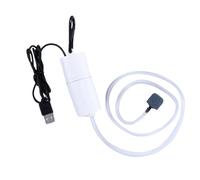 BAOFUYA Mini USB Aquarium Oxygen Pump for Stable Oxygen Supply, Silent Air Pump, Versatile Use for Public Aquariums and the House (White)