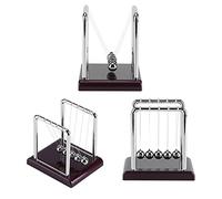 BAOFUYA Newton's Cradle Steel Balance Balls, Science Toy, Demonstrates Momentum and Energy, Elegant Desk Decor for Home or Office Use
