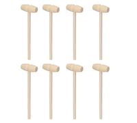 BAOFUYA Premium Material Wooden Hammer 30 Pieces Wooden Crab Lobster Mallet for Children's Toys