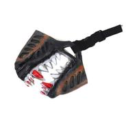 BAOFUYA Realistic Scary Dog Muzzle with Adjustable Straps for Medium | Realistic Teeth Latex Material, Breathable Air Holes Design, Secure Elastic Fit for Parties Photography