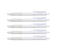 BAOFUYA Retractable Pens Black Ink Fine Point 0.5mm Gel Pens Push Button Retractable for Writing Notes School Office (5PCS)