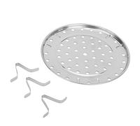 BAOFUYA Rounded Edges of Stainless Steel Steamers Increase the Steam Holder of the Bracket for Home Chefs Cooking Enthusiasts (Large diameter 26cm)