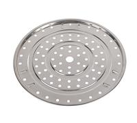 BAOFUYA Rounded Edges of Stainless Steel Steamers Increase the Steam Holder of the Bracket for Home Chefs Cooking Enthusiasts (Medium diameter 24cm)