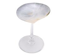 BAOFUYA Seashell Wine Glass Shell Wine Cup, Elegant Handcrafted Seashell Goblet for Beach Wedding Cocktail Party Celebrations Nan (Black)