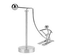 BAOFUYA Skiing Iron Men Ornament, Ornaments with Electroplating Technology Lightweight Modern Simple Style for Birthday Lovers Skiing Iron Men Ornament, Rotating Tumbler Dynamic