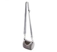 BAOFUYA Small Size, Mesh Design, Large Space, Handbag for Rat Hamster Carrying Bag, Breathable Traveling Bag Handbags, Warm for Small Animal (Grey)