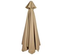BAOFUYA Tan Patio Umbrella Canopy Replacement Cover, Sunshade Rain Proof Polyester Cover with Protection for Umbrella Frame, Revive Your Look for Party, Holiday, Neighbor or Look, (1)