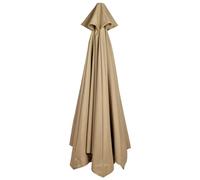 BAOFUYA Tan Patio Umbrella Canopy Replacement Cover, Sunshade Rain Proof Polyester Cover with Protection for Umbrella Frame, Revive Your Look for Party, Holiday, Neighbor or Look, (2)
