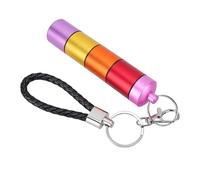 BAOFUYA Travel Mini Organizer Portable Storage Tube Holder, 4 Compartment Metal Water Proof Container for Purse Red Orange Yellow Pinkish Gifts