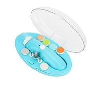 BAOFUYA Upgraded Trimmer Newborn, Electric Nail Set with 9 Replacement Grinding Head, USB Rechargeable Nail File for Baby and Adult Adjustable Speed Electric Baby Trimmer Set