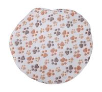 BAOFUYA USB Pet Heating Pad, Double Sided Thick and Warm Heated Cat Bed Dog Blanket Mat for Winter Cold Weather Indoor (Milky Footprints)