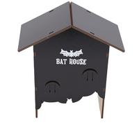BAOFUYA Wooden Bat House, Houses Optimized Easy Assembly Bat Box for Outdoor Garden Yard Decor Wooden House, Weather Proof Easy Installation Nan