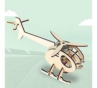 BAOFUYA Wooden Solar Energy Aircraft Toy, Eco-Friendly DIY Model for Kids Ages 4+, Develops Intelligence and Solar Awareness with Propeller