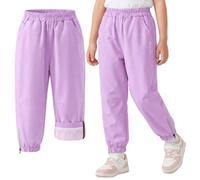 Baogaier Boys Girls Waterproof Trousers Outdoor Pants Mesh Lined 5-13 Years | Lightweight, Windproof, Pockets Joggers, Elasticated Waist, Casual Breathable Rain Trouser, for Hiking Trekking School