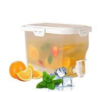 BAOGAO 3.5L Slim Fridge Water Dispenser,Water Dispenser with Tap,Drinks Dispenser Fridge Water Dispenser with Tap Fridge Jug Drinks Chiller Milk Fruit Teapot Dispenser for Making Teas and Juices