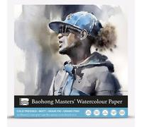 Baohong : Masters' : Pure Cotton Watercolour Paper Block : Michael Solovyev : 20 Sheets : 30x30cm : Cold Pressed