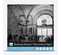 Baohong : Masters' : Pure Cotton Watercolour Paper Block : Nicholas Lopez : 20 Sheets : 20x20cm : Cold Pressed