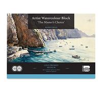 Baohong : Professional : Pure Cotton Watercolour Paper Block : 300gsm : 20 Sheets : 23x31cm : Medium