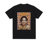 BaohuLDWwde5a Kaus grafis Album Musik Lauryn Hill 90's Hip Hop Vintage pakaian Syle Kaus Pria Wanita Fashion kasual ukuran besar Black L