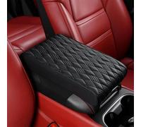 BaoHYeS Car Center Console Cover for Honda Prologue 2024 2025, PU Leather Armrest Cushion Durable Waterproof Arm Rest Covering Interior Accessories,A/Black-32 * 21 * 5CM