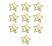 baojielai 10pcs Stylish Lattice Star Hairpin Colorful Hair Clip Casual Wear Hair Barrettes for Teenagers and Children