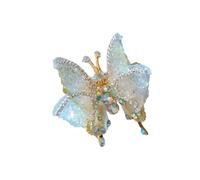 baojielai 3D Butterfly Hairclip for Girls Elegant Moving Wing Hair Barrettes with Glittering Rhinestones Barrettes for Women