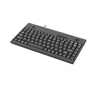 baojielai 88Key Ergonomic USB Wireds Keyboards With Builts In Opticals Trackball And 3 Button Mouse Design For Industri