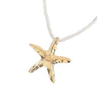 baojielai Adjustable Starfishes Pendant Necklace for Women Handmade Oceanics Jewelry With Rope Chain Beach Holiday Party Accessory