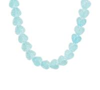 baojielai Colorful Love Candy Resin Collarbone Necklace Unique Design Lightweight Fashion Neck Chain Jewelry For Women