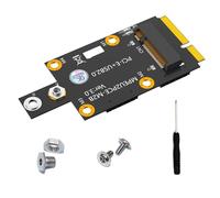 baojielai Double Card Slot Key to PCIE Adapter for 3G Module 3042 3052 Key Card Risers Converters