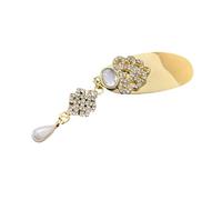 baojielai Elegant Short Tassels Hair Clip Exquisite Vintage Hairpiece Sparkling Rhinestones Hair Ornament Suitable for Women Girl