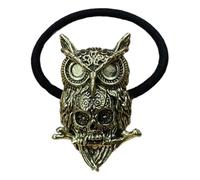 baojielai Halloween Theme 3D Owl Skull Hair Rope for Adult Female Teens Punk Hairband Dark Series Festival Hair Band Accessories