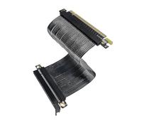 baojielai PCIe 5.0 X16 Thin Flat Ribbon Cable 180 Degree Parallel Design for GPU Solid Disk Fast Speed and Stability