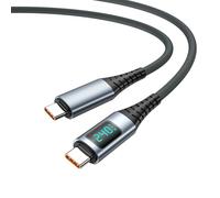 baojielai USB3.2Gen2x2 Cable PD240W Fast Charging with Real Time LED Display 5A 4K60HZ 20Gbps Data Transfer for Phone 15 Series